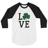 Love St. Patrick's Clover Baseball Tee