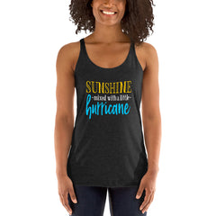 Sunshine Mixed With Hurricane Racerback Tank