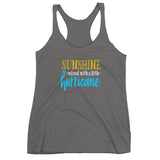 Sunshine Mixed With Hurricane Racerback Tank