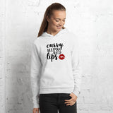 Curvy Hips Red Lips Hoodie