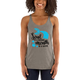 Soul Of A Mermaid Mouth Of A Sailor Racerback Tank