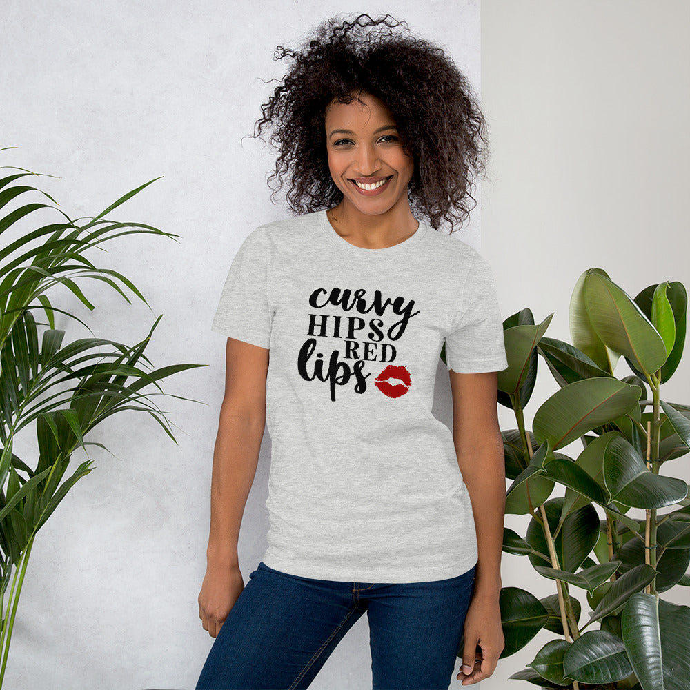 Curvy Hips Red Lips T-Shirt